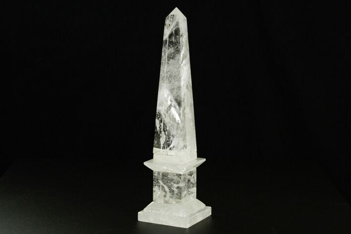 Polished Clear Quartz Obelisk - Madagascar #378868